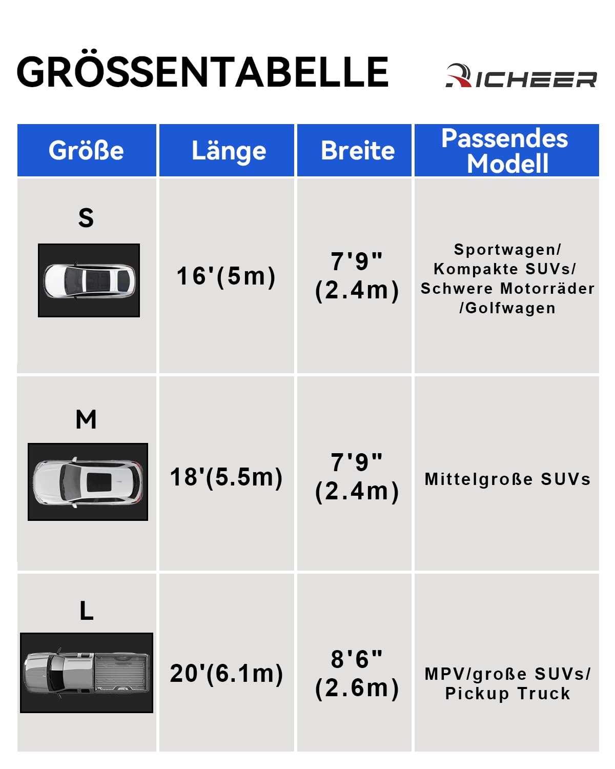 1000D PVC Garagenbodenmatte 2,4 × 5,5 m | Wasserdichte Eindämmungsmatte für Auto, Rutschfeste Schutzmatte für Garage, Strapazierfähig