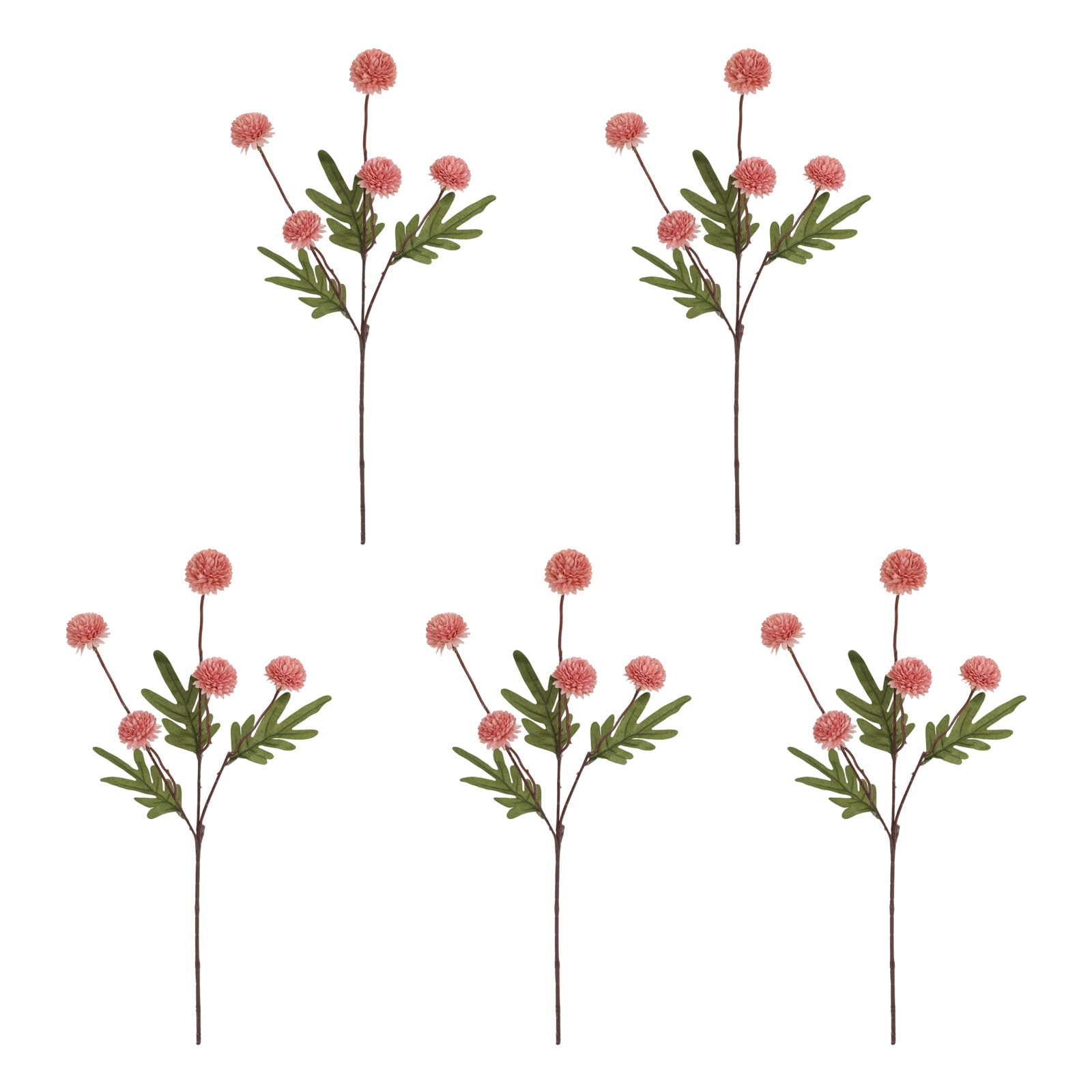 Xinsheinelry Of 5 Fabric Dandelions and Chrysanthemums Artificial Blooms Flower Arrangement for Seasonal Display Excellent Artificial Blossomy Arrangement