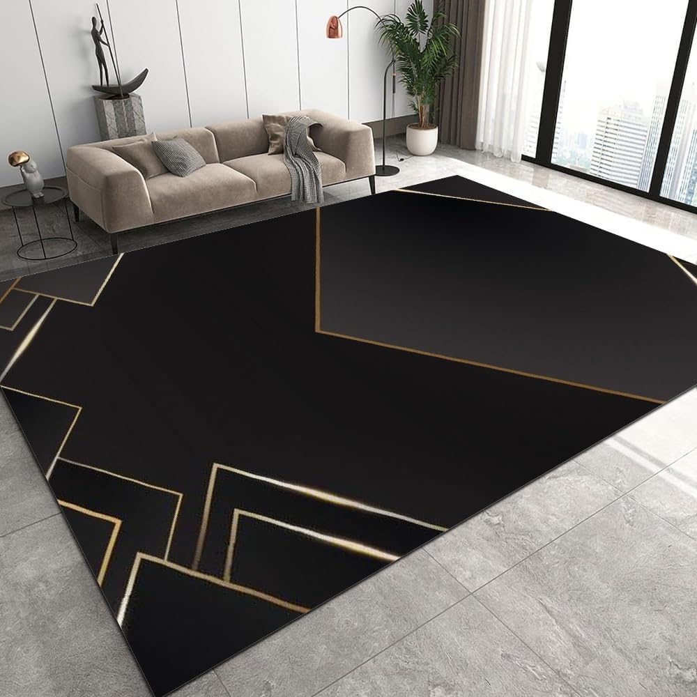 Petit tapis de chambre ado et enfant au style moderne abstrait