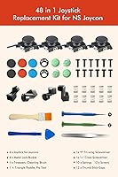 Vista 6 de Joycon Joystick Replacement Kit( 48 in one), Switch Joystick Replacement for Switch Switch Lite Switch OLED, Include 4 Thumbsticks, 4 Metal Buckles