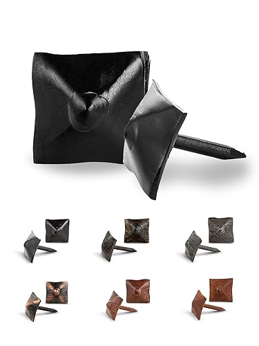 Paquete de 25 clavos cuadrados de 0.75 pulgadas de clavos decorativos, sujetadores de obturador, tachuelas de uñas decorativas para persianas de