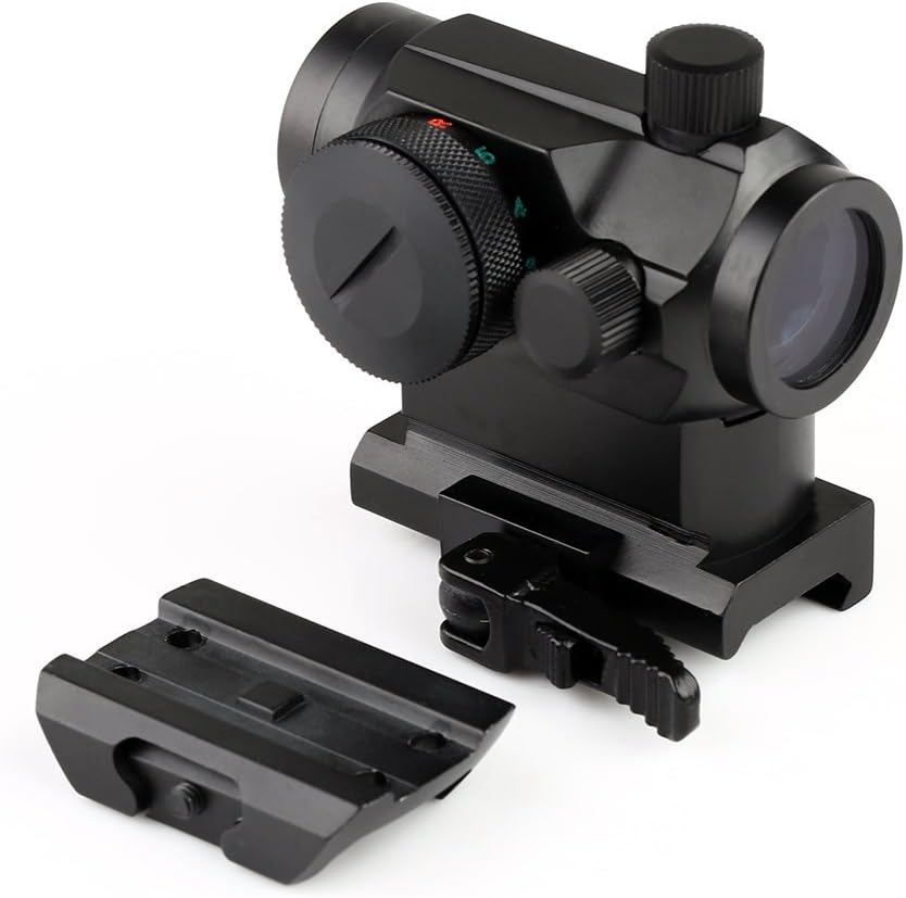 ABB Tactical Mini Micro Reflex Dot Scope Sight with QD Quick Riser Mount, Red