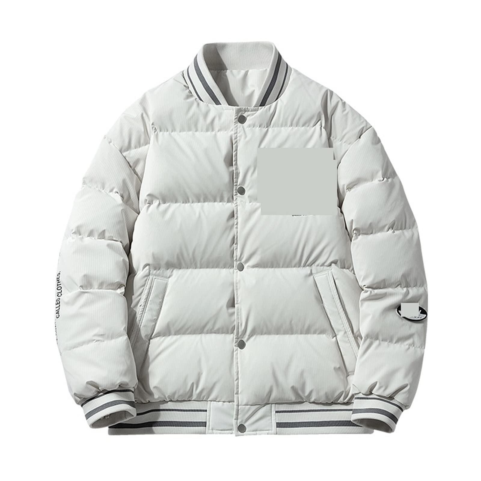 Rilimioo Womens Down Jacket Winter Warm Thick Loose Men New Hip Hop Streetwear Single Breasted Windproof Jacket Man (Color : Hortel�, Size : XXL)