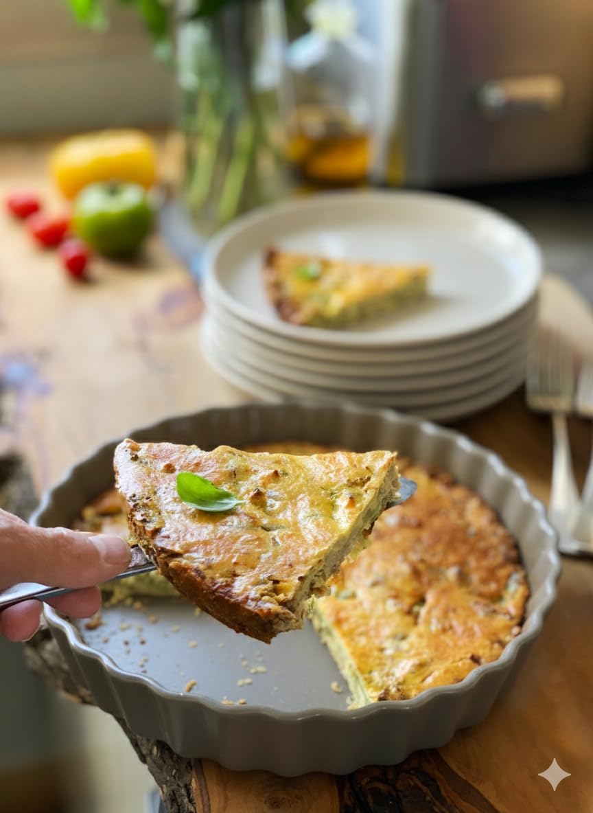 Emile Henry Tourtière Haute Ø 28 cm – Céramique Haute Résistance – Cuisson Homogène et Tarte Dorée à Cœur – Coloris Perle – Fabriqué en France