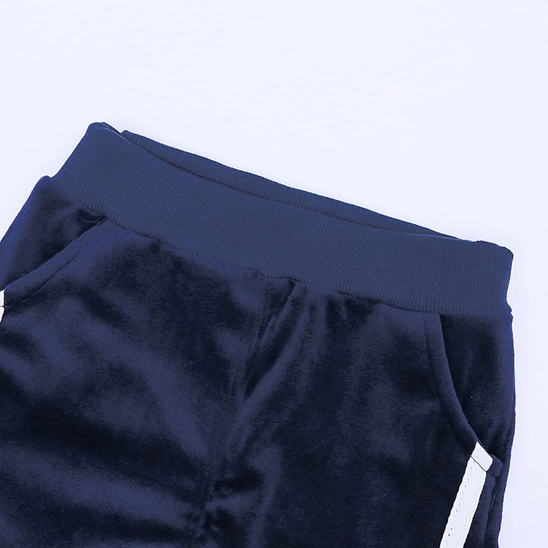 Verve Jelly Kids Toddler Boys Girls strój jesienno-zimowy aksamitne ubrania bluza z kapturem z długim rękawem topy długie spodnie 2 szt. Zestaw dresowy