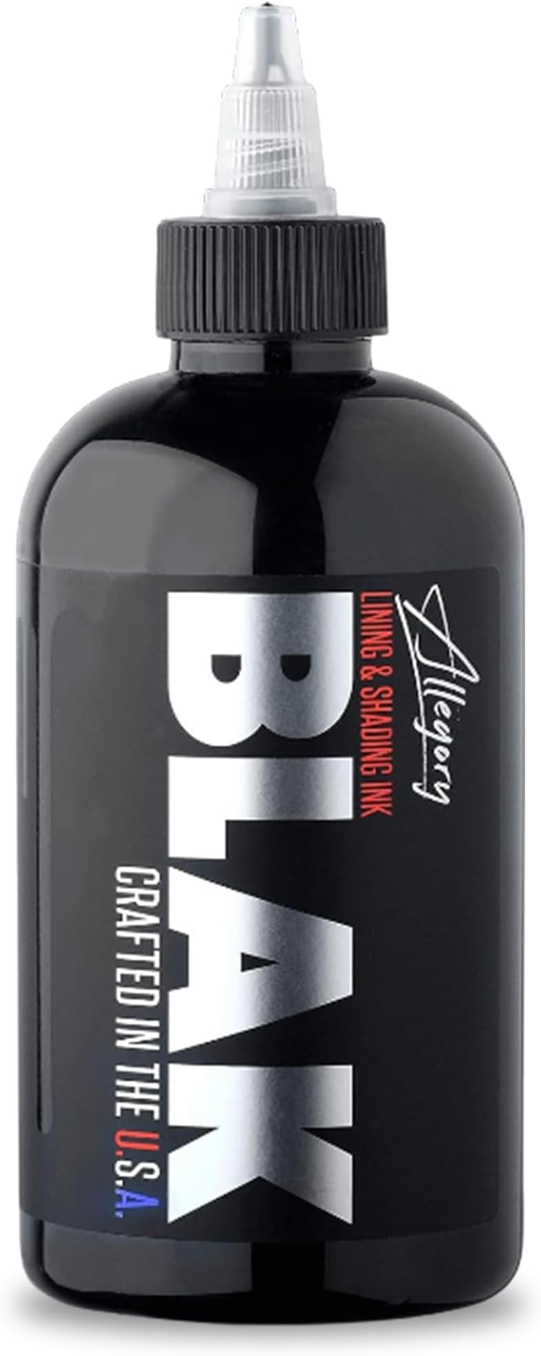 Allegory Ink Premium Lining & Shading Tattoo Inks, Black (8oz)
