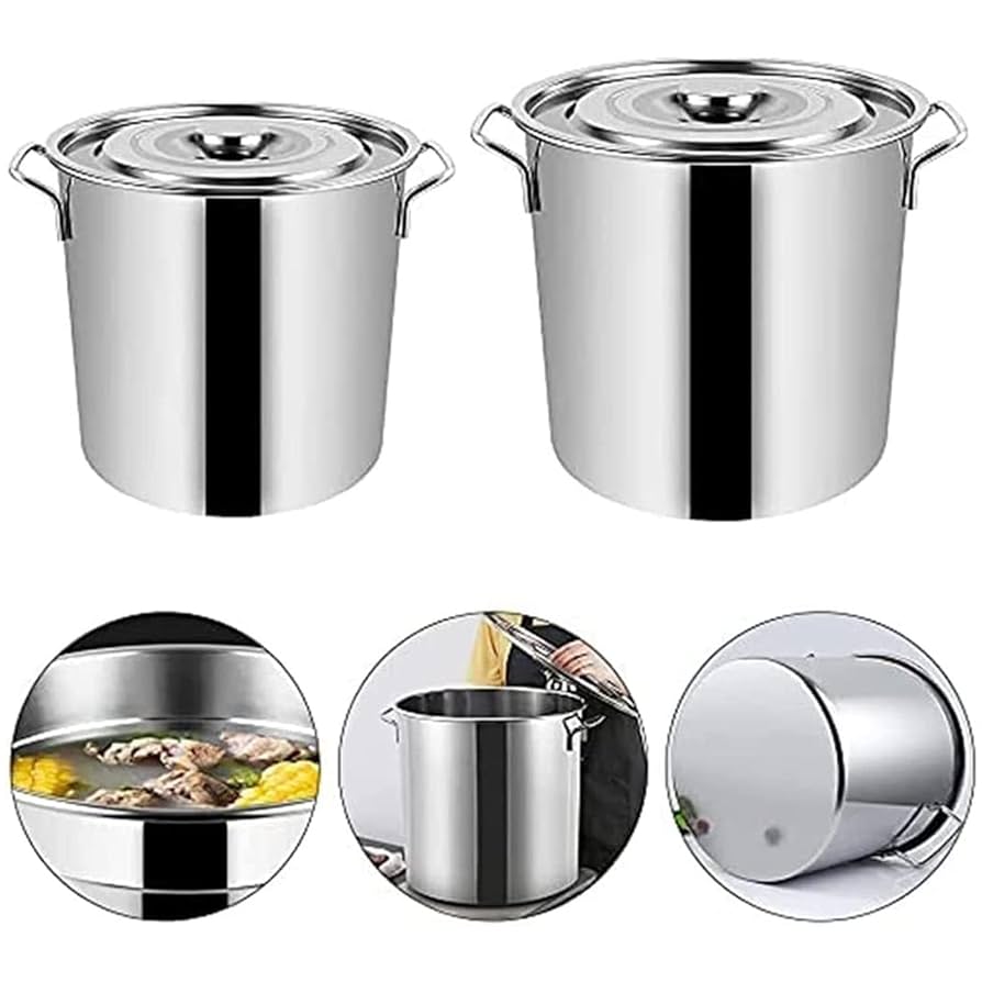 Amazon｜寸胴鍋 20cm-40cm 業務用ステンレス寸胴鍋 IH寸胴鍋
