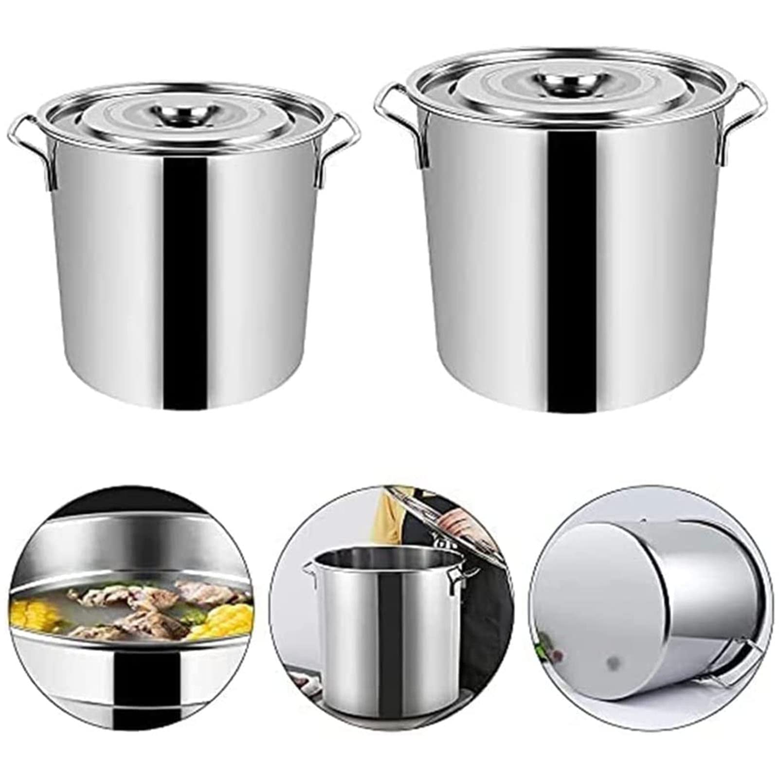 ステンレス寸胴 電磁調理器用寸胴３９cm(ロイヤル) Amazon｜寸胴鍋 20cm-40cm 業務用ステンレス寸胴鍋 IH寸胴鍋