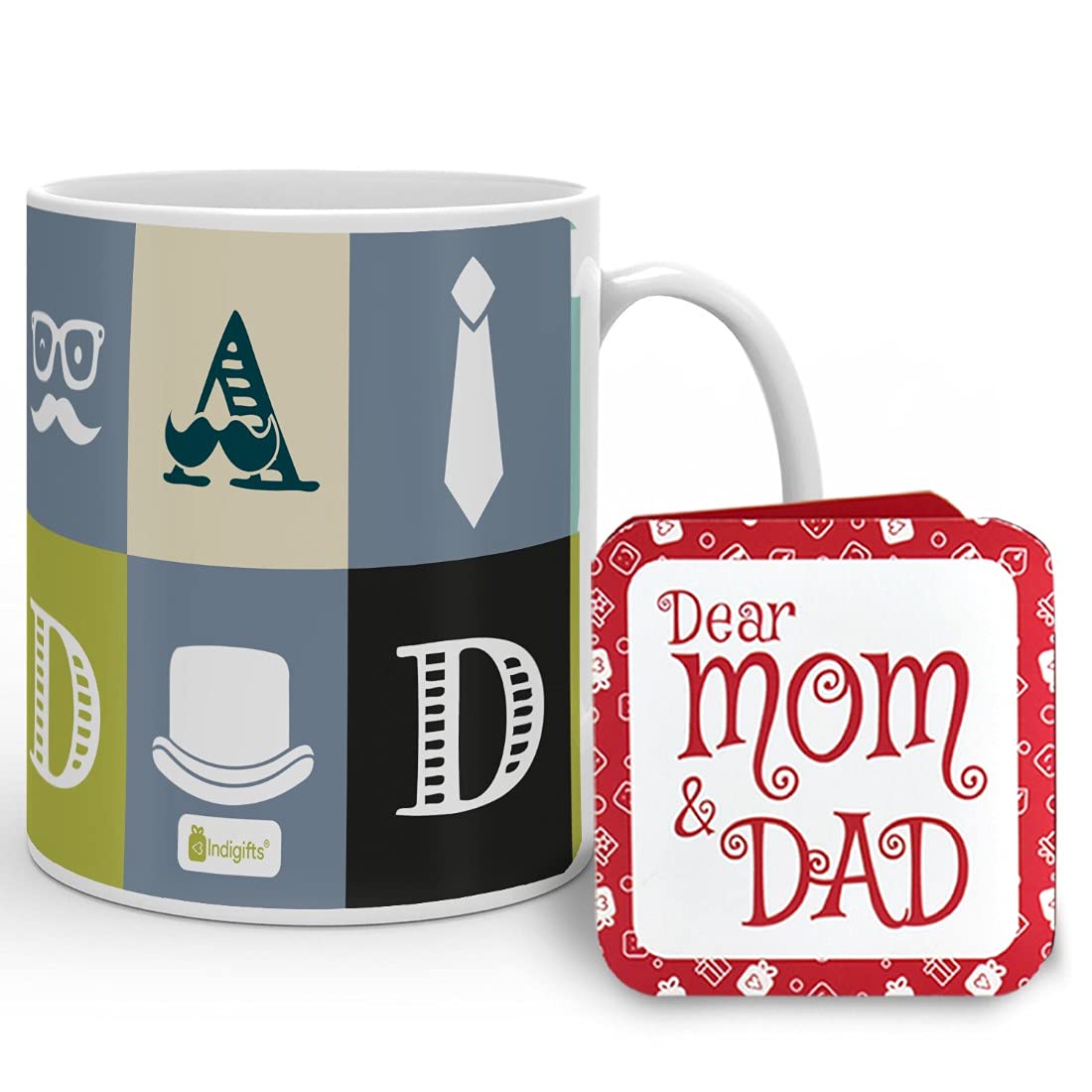 Indigifts Father Gift Dad Quote Fatherly Things Multi Coffee Mug 330 ml - Dad-Papa-Birthday Gift, Parents, Dad Coffee Mugs