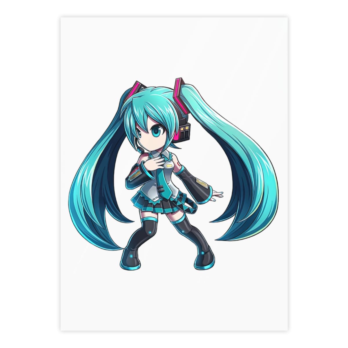 Amazon.co.jp: 初音ミク ステッカー クリスタルステッカー 防水シール