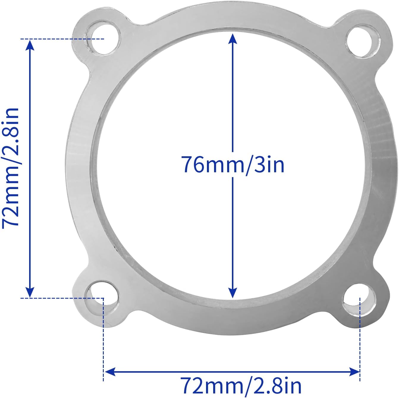 14380 Turbocharger Flange 1/2in Thick Mild Steel for GT Series / T3
