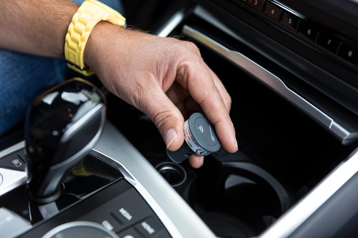 Schellenberg 60932 Mando a distancia para puertas de garaje, transmisor de radio para coches Smart DRIVE, 2 canales, 868,4 MHz, abre la puerta desde el coche