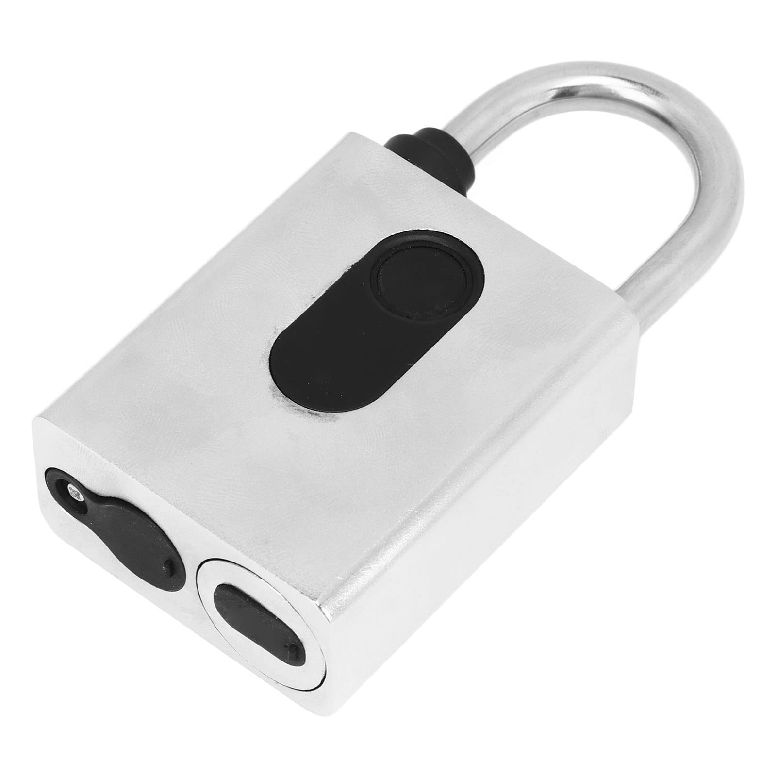Candado de Huella Digital, Cerradura Fuerte de Aleación de Zinc con Bluetooth para Desbloqueo de Llave de Garaje de Puerta de Hierro