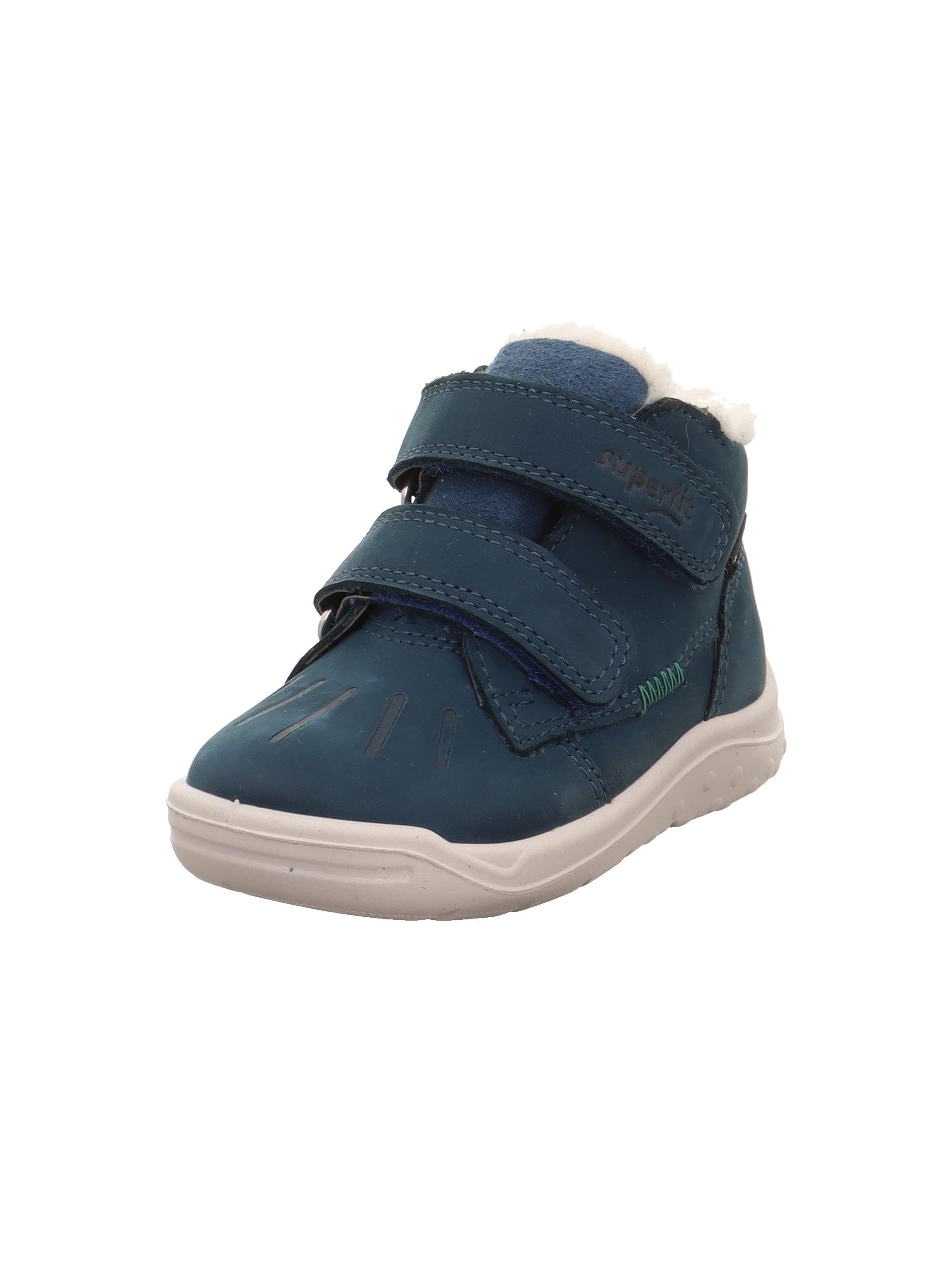 Superfit Jungen Baby Jungen Whaley Baby Jungen Warm Gefütterte Gore-tex Blau/Grün 8000Sneaker