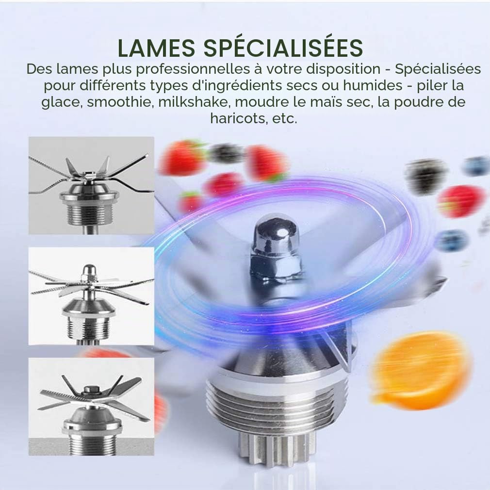 Blender Mixeur Multifonctions, Smoothie Blender Chauffant Blender Mixeur Puissant avec 2000W Mixeur Smoothie Et Milk-Shake avec 6 Lames en Acier Inoxydable Et 2L sans BPA Jarre,Rouge