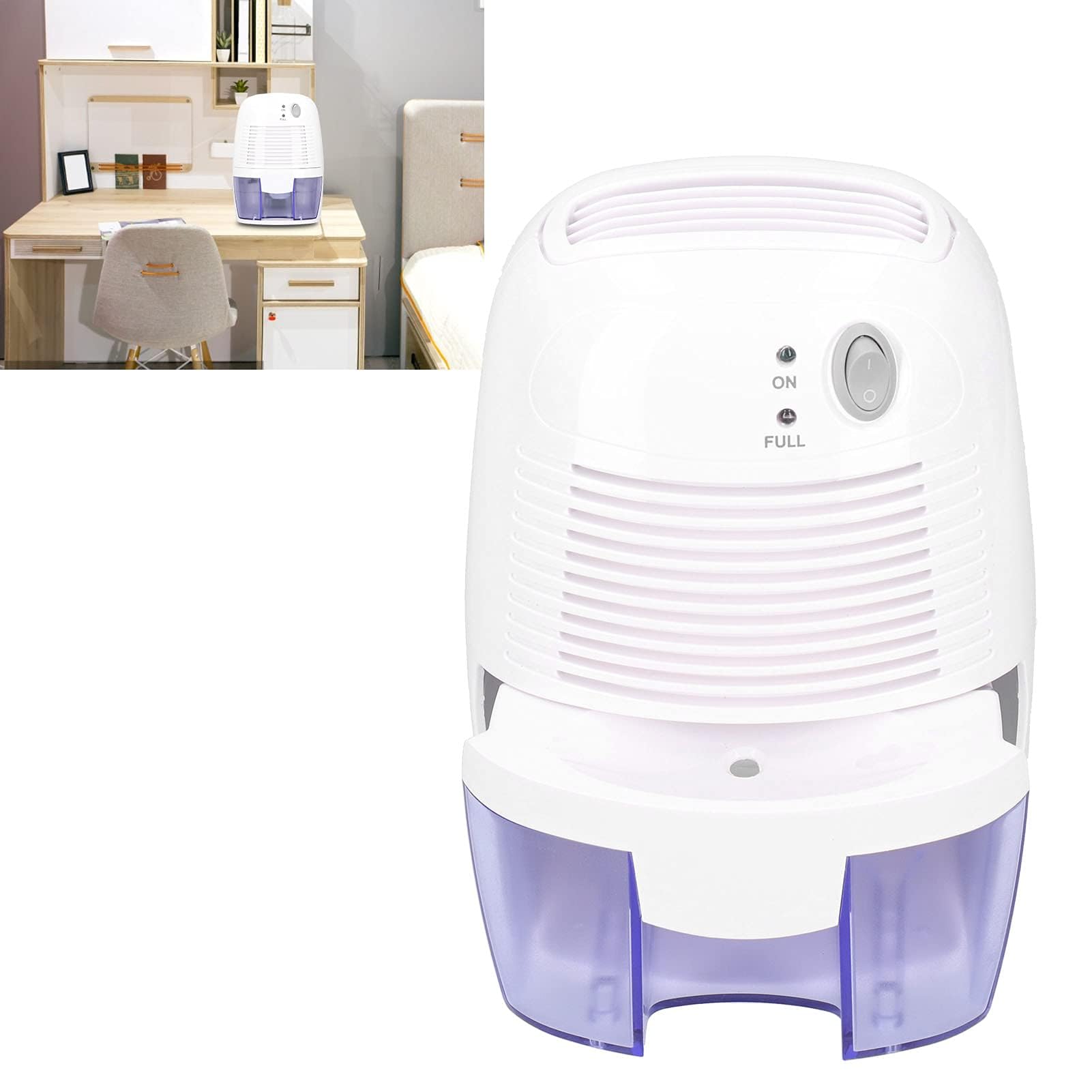 Mini USB Deumidificatore Asciugatrice per Uso Domestico Deumidificatore Portatile Silenzioso per Alta umidità in Casa, Bagno, Camera da Letto, Scantinati,