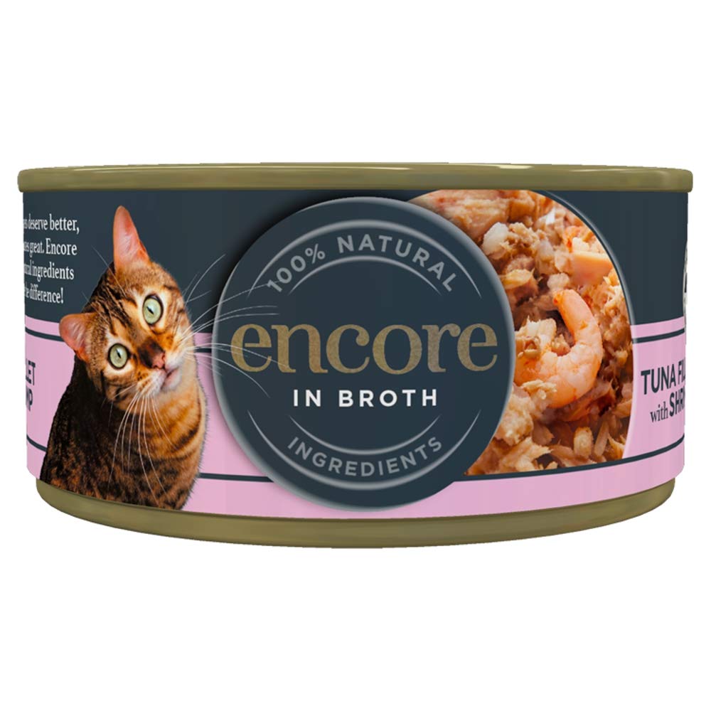 Encore 100% Natural Cat Food, Tuna Fillet with Shrimp, 70 g