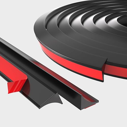 Tapón de barrera de agua para umbral de ducha de 67 pulgadas para parte inferior de la puerta de ducha sin marco, protector de salpicaduras de agua