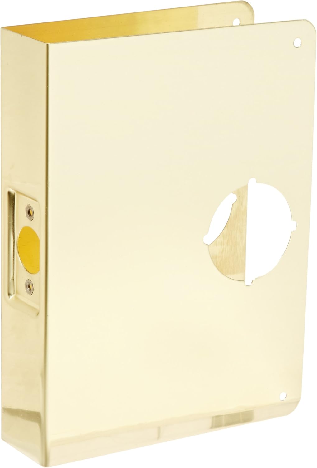 DonJo 55CW 22 Gauge Stainless Steel Mortise Lock WrapAround Plate
