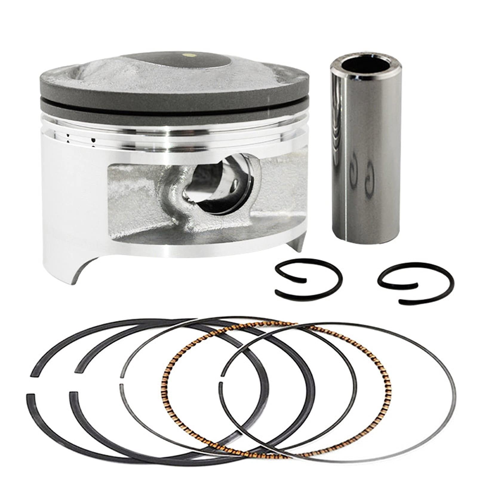 For Suzuki DR200 DF200 SX200R 85-90 SP200 1987-1988 STD 66 66.25 66.5 67mm Piston ring 16mm Motorcycle Eninge Piston (Color : Assembly 67mm)