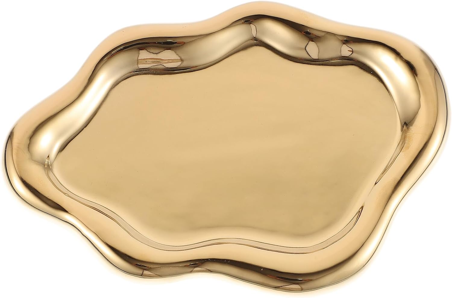 Luxshiny Ceramic Hermit Crab Water Bowl with Anti-tip Design, Decorative Reptile Food Dish for Small Hermit Crabs, Myriapods, Tarantulas, Decorative Cloud Pattern Micro Terrarium Bowl
