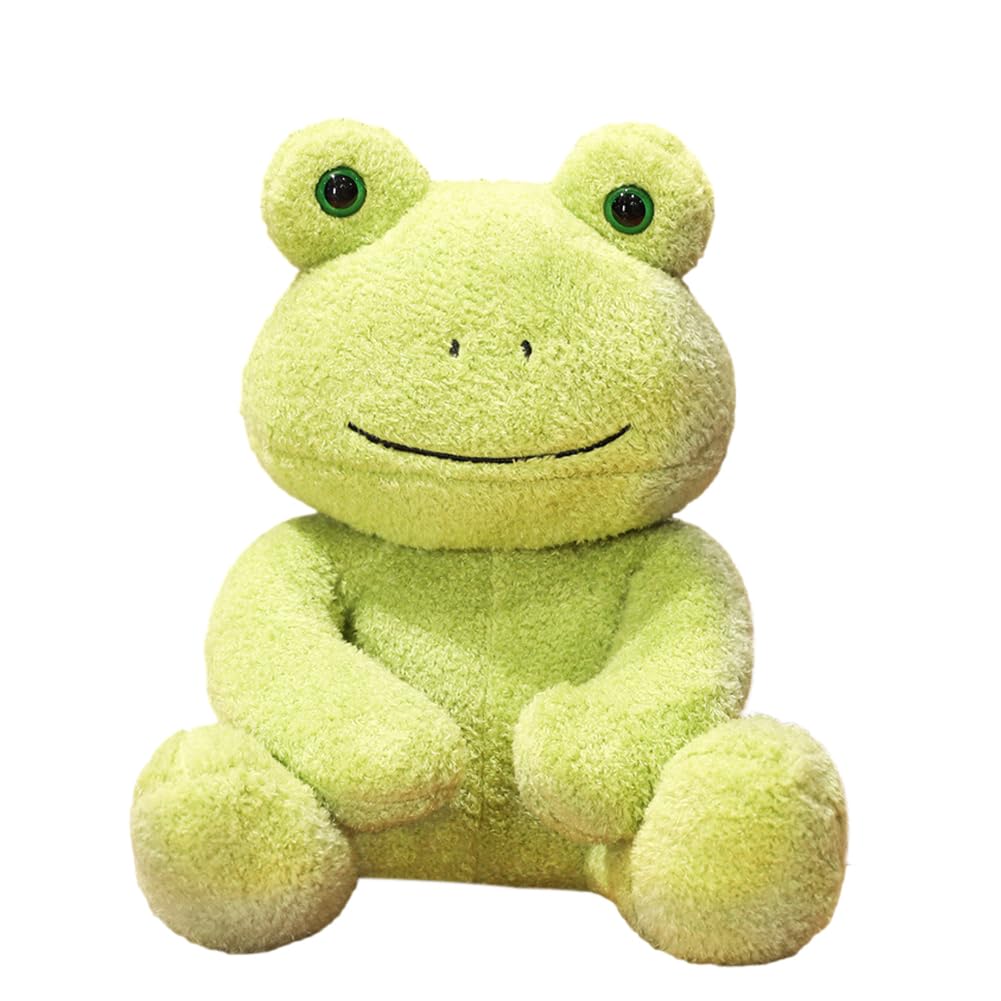 ZPSOSPZ Frog Plushie Toys,Soft Stuffed Animal,Green Stuffed Frog,Cartoon Animal Frogs Stuffed,Children's Soft Plush dolls, for Boys and Girls,25cm