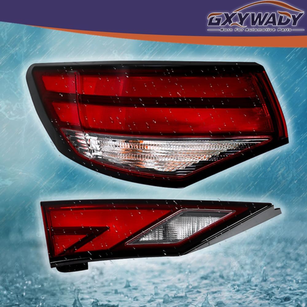 GXYWADY Inner and Outer Side Tail Light Assembly Replacement for Sentra 2021 2022 2023 Left Side Tail Lamps Assembly Replacement for 265556LB0A 265556LB5A