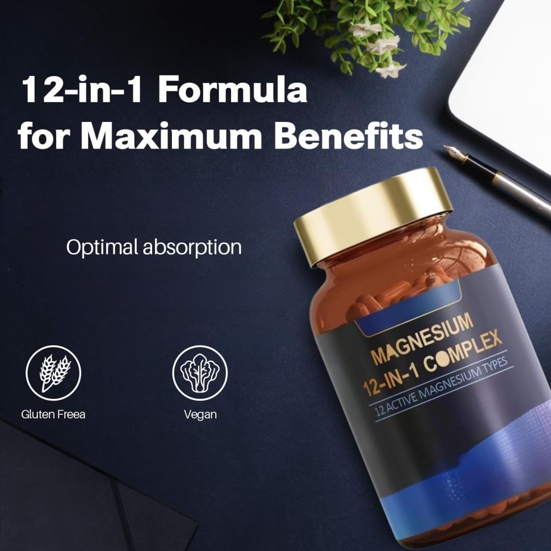 Complesso di magnesio 12 in 1 - Supporto cardiaco