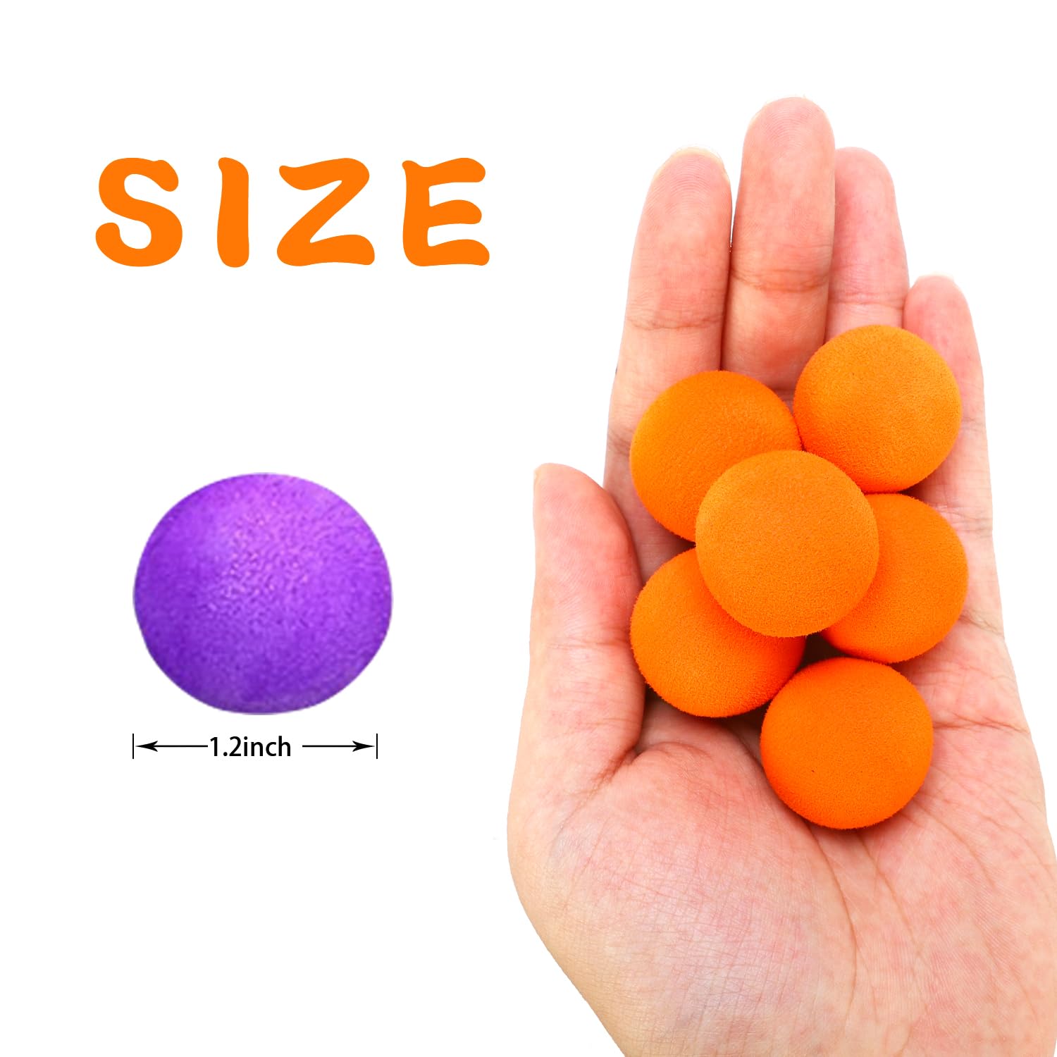 Healifty 100pcs Boules de Mousse Blanche balles de Boule de Mousse de