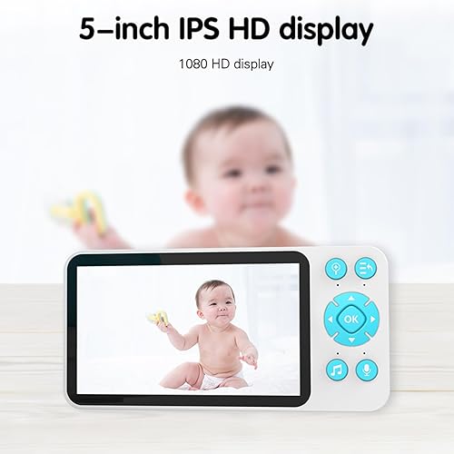 Miniatura 7 de Monitor de bebé WiFi, cámara de seguridad interior 1080P para mascotas mayores con detección de movimiento, audio de 2 vías, visión nocturna, sensor