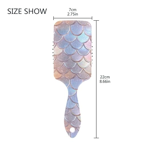 Miniatura 3 de Cepillo de pelo con estampado de leopardo y guepardo, cepillos desenredantes de plástico, cepillo de pelo natural para mujeres y hombres (color 7)