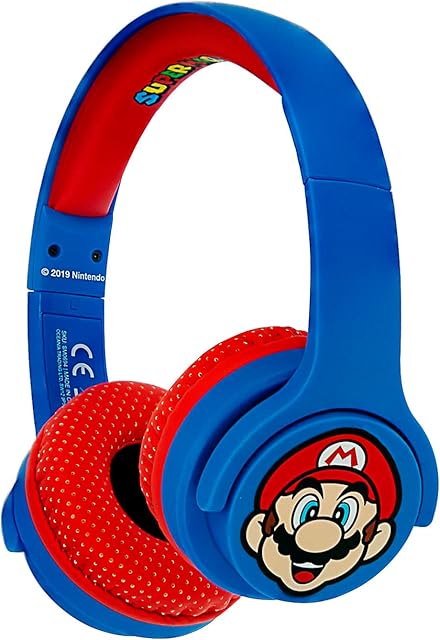 Electronic Arts NINTENDO - Casque Audio Bluetooth OTL 3-7 Junior 85db - Super Mario, Black