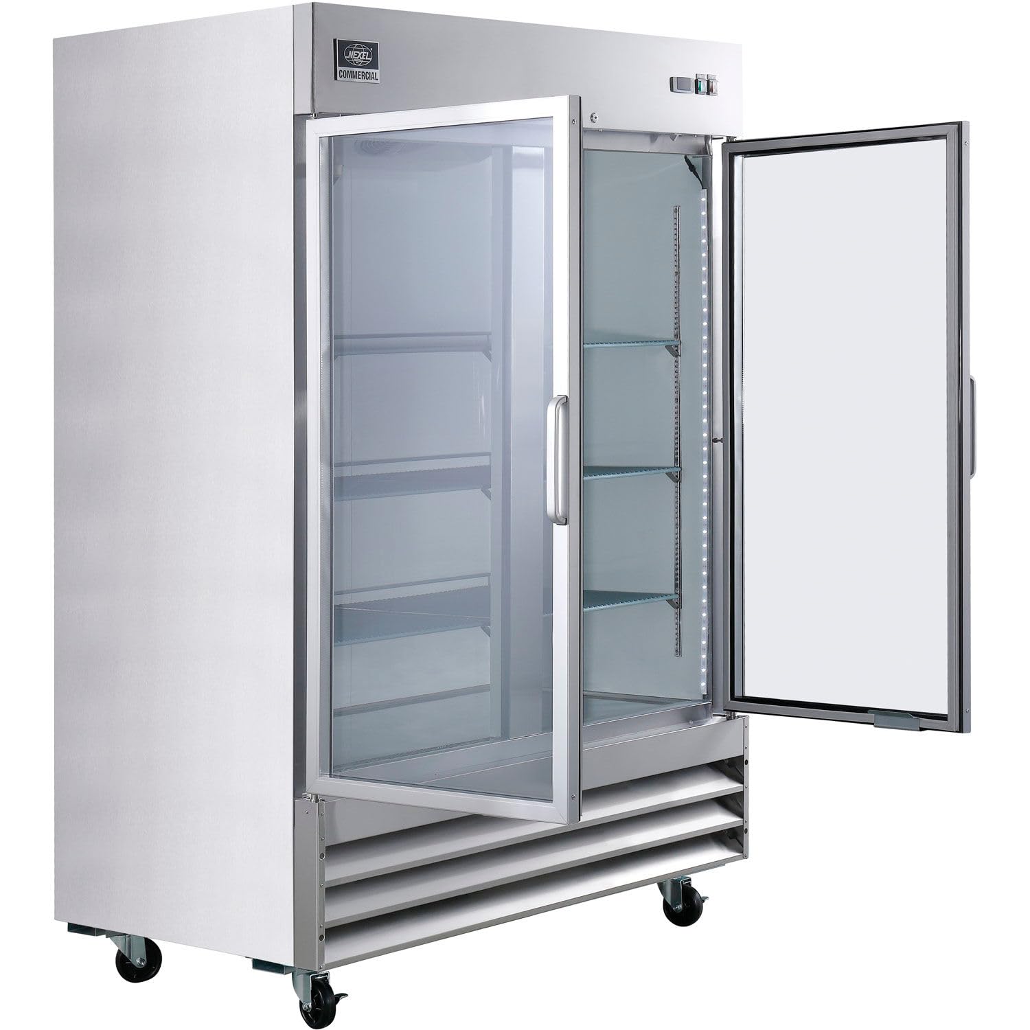Nexel Reach In Freezer, 2 Glass Doors, 47 Cu. Ft. on Fridge.com - View 2