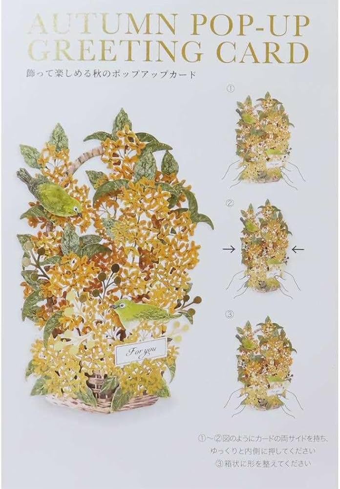 ME!J No.229 2023年 特製ポップアップカード付き Amazon.co.jp: [グリーティングカード]秋柄ポップアップカード
