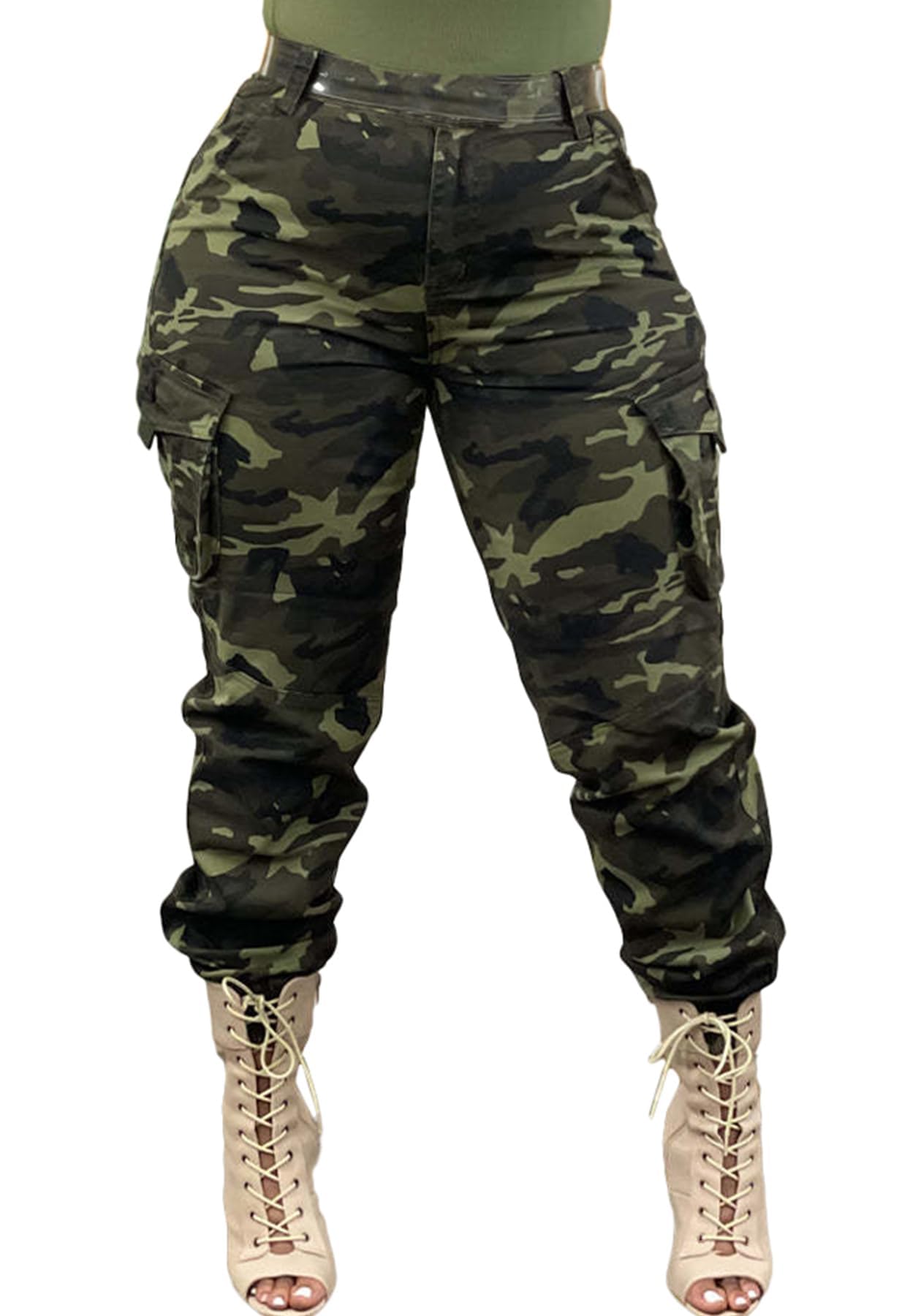 Vakkest Women Camo Cargo Pants