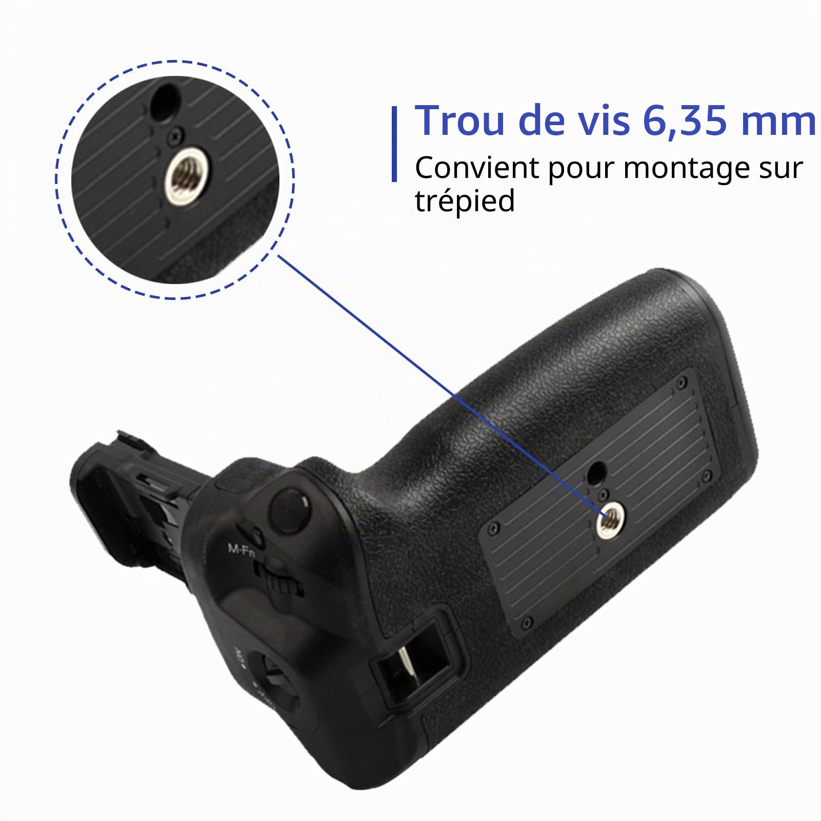 Vertical Batterie Grip avec télécommande sans Fil 2.4G Remplace Le Support de Batterie Canon BG-R10 Compatible avec Les appareils Photo Reflex numériques Canon EOS R5 R6 R5C