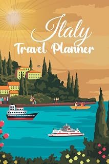 Italy Travel Planner: 2021 Compact Green/Blue/Yellow/Red A5 Paperback Travel Journal for Adults with Daily Adventures, Packing List, Flights & Hotel Bookings, Wish List and Keepsake Diary