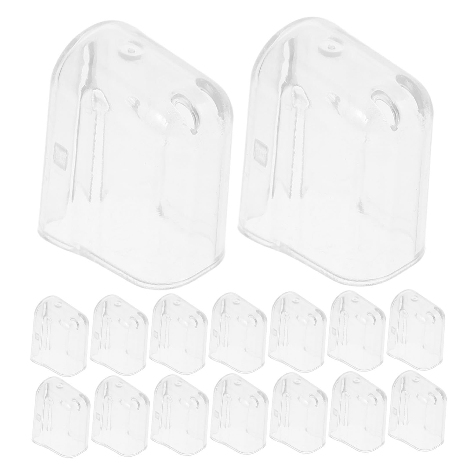 Anneome 20Pcs Transparent Toothbrush Covers Travel Toothbrush Caps for Manual and Electric Toothbrushes Essential Toothbrush Supplies