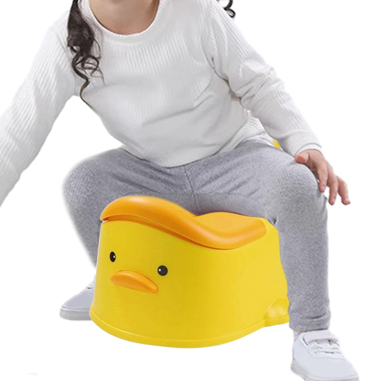 Oshhni Orinal de entrenamiento para el baño, orinal para niños, asiento antideslizante para inodoro infantil, orinal para bebés de interior y exterior, amarillo