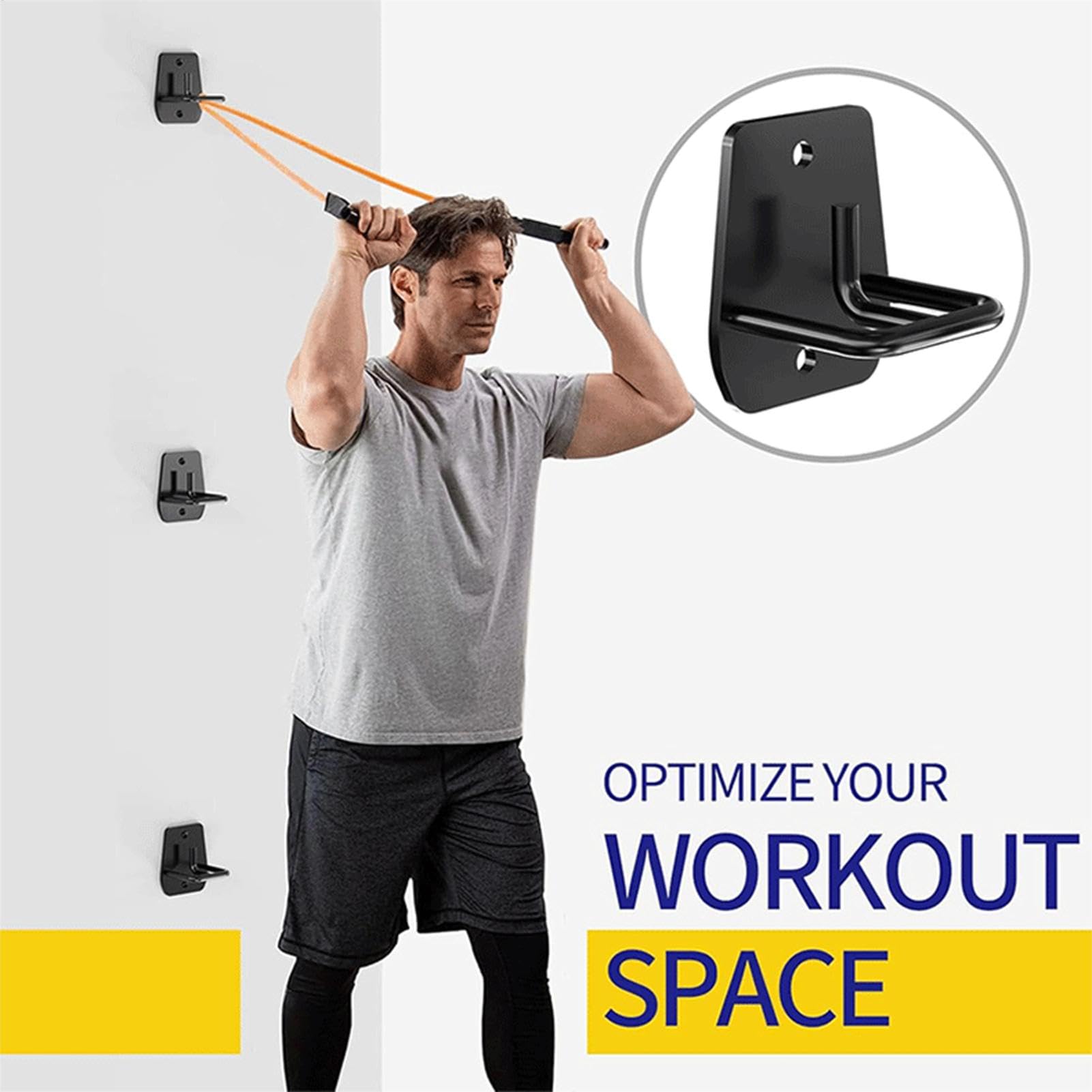 Ancoraggi a parete per bande elastiche Ganci Da Parete Per Palestra | Supporti Allenamento Allenamento : Corpo Libero, Cinghie, , Yoga, Stretching, Palestra in Casa e Fitness