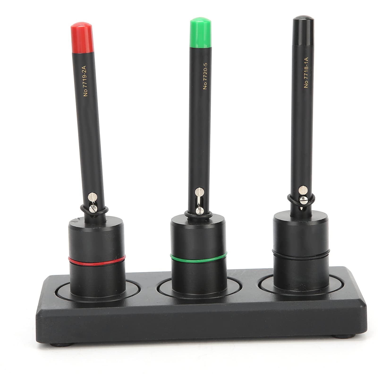 Generic Uhrenöler-Stift-Set, 3-teilig, Professionelles Präzisionswerkzeug für die Uhrenreparatur, 10,5 Cm Lang, Grün, Rot, Schwarz, Kunststoff-Ölstifte