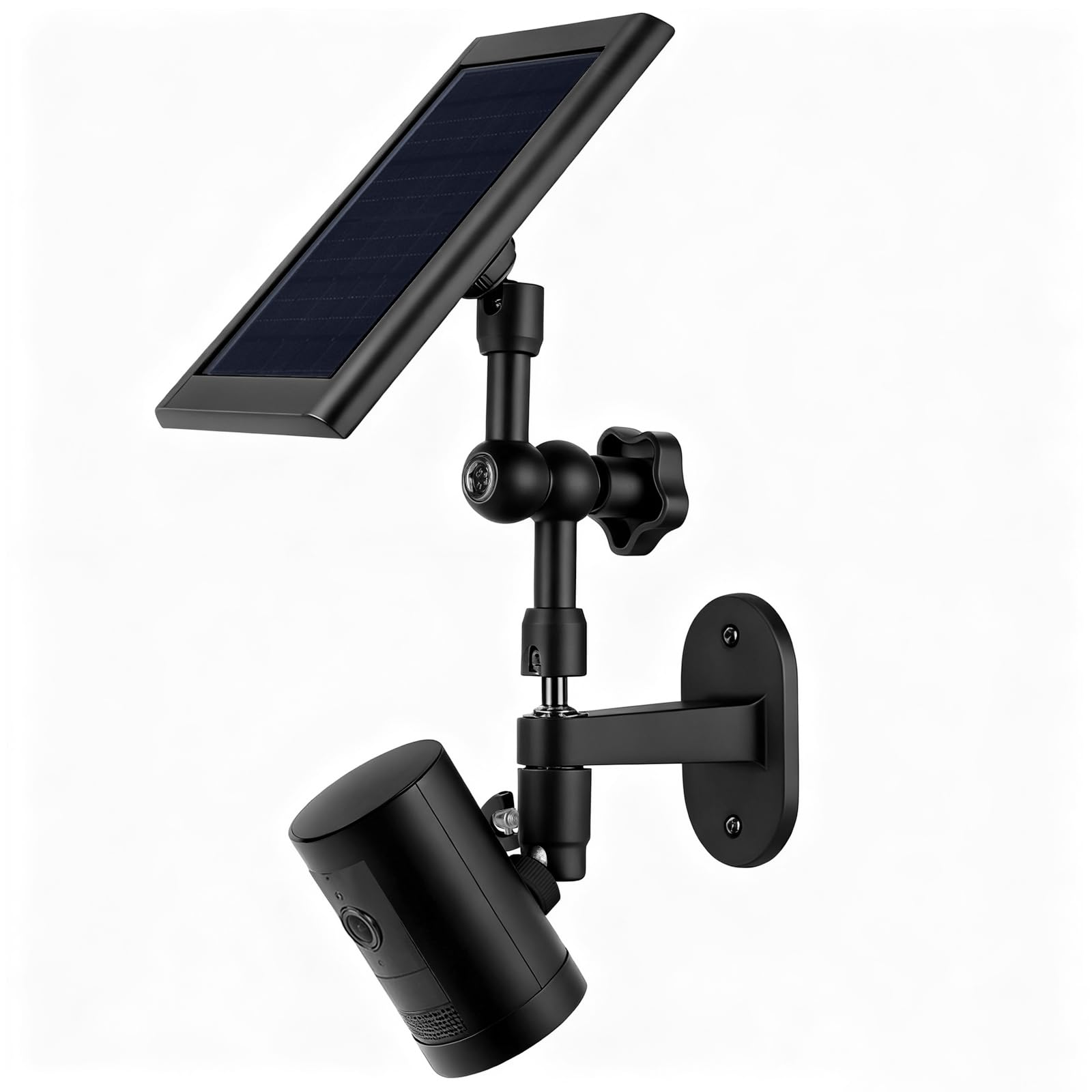 Photo 1 of 2-in-1 Wall Mount for Ring Solar Panel, Ring Stick Up Cam Battery, Spotlight Cam and Spotlight Cam Plus/Pro(Battery), Adjustable Angle to Get Maximum Sunlight for Your Solar Panel