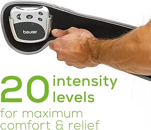 Miniatura 5 de Beurer EM37 Abs Stimulator Toning Ab Belt EMS Ab Machine with 40 Intensity Levels Portable Ab Workout Equipment Belt Includes Reusable Water