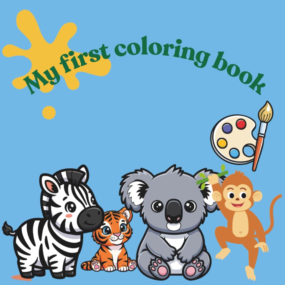 cute animals coloring book: education coloring pages with animals and alphabet for children 3 -5