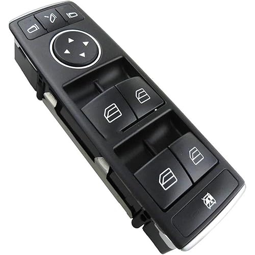 Car Window Switch Control Button A1669054400 A1669054300 for Benz for B for ML for G for GLA Class 2013-2016 Electric Power Master Window Switch Button(A1669054300)