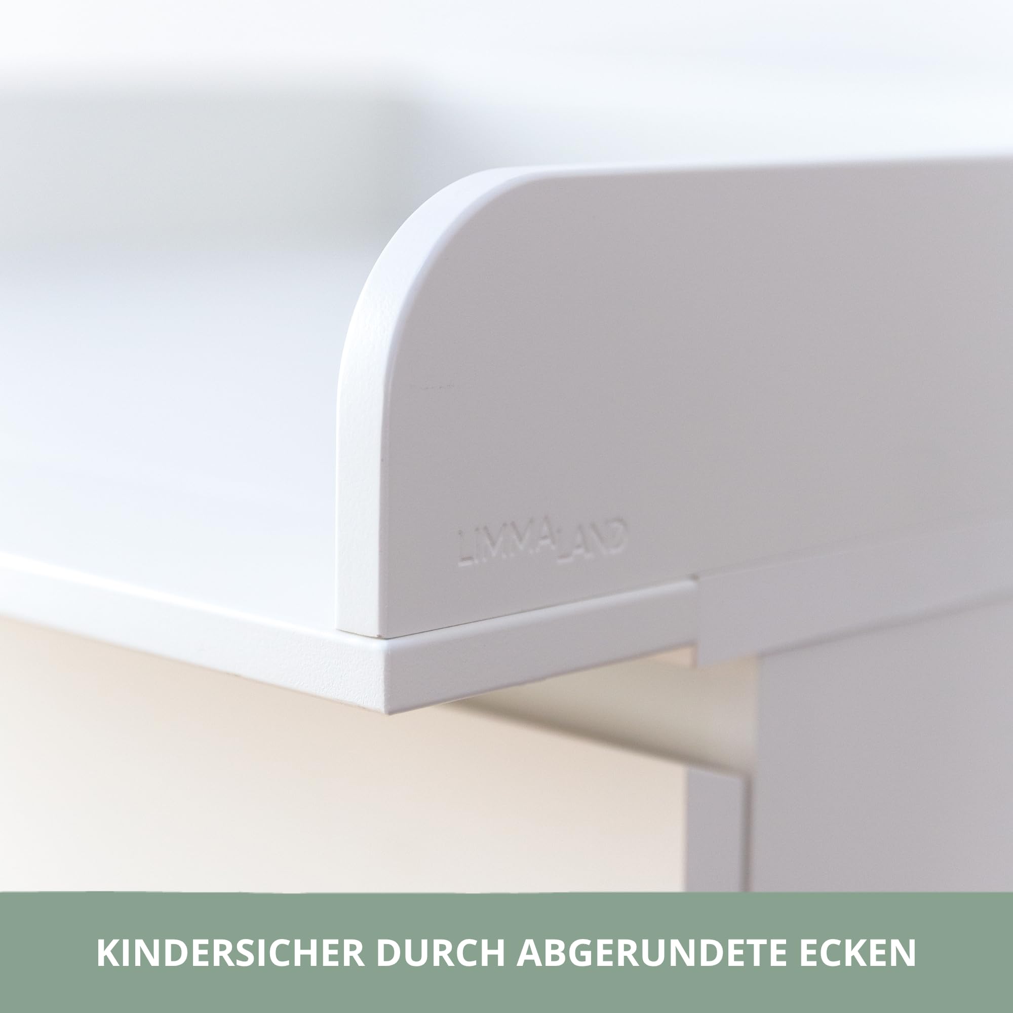 Wickelaufsatz-Set für IKEA MALM Kommode (Soft Grey, Aufsatz & Auflage)