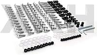 Vista 3 de XKH - Kit completo de pernos de carenado para motocicleta compatible con Suzuki GSXR 750 00-03 GSXR 1000 01-02 plateado [B075DN979T]
