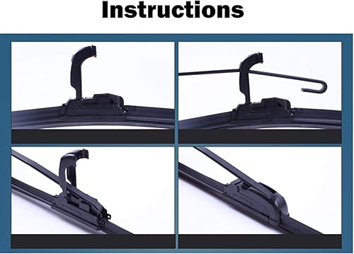 Miniatura 6 de HBZYD - Limpiaparabrisas delantero LHD para Land Rover Range Rover Sport 2013-2022, limpiaparabrisas de 24 + 20 pulgadas
