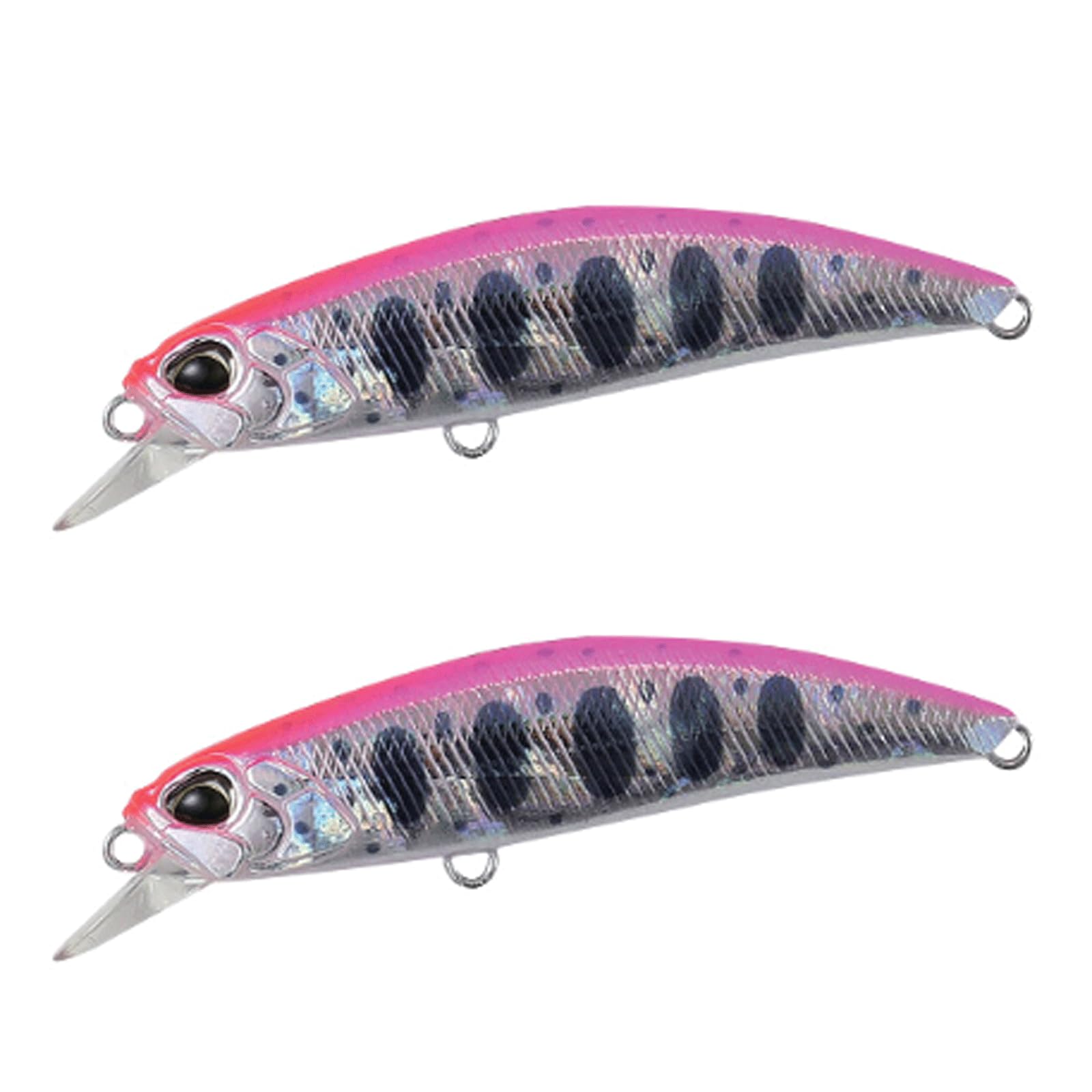 IvyLoutish Fishing Lure Bait 2 Pcs Mini Sinking Minnow Fishing Bait 60mm 6.5G Wobbler Bait Jerkbaits Peche Artificial Bait for Trout Bass Carp Fishing Fishing Tackle