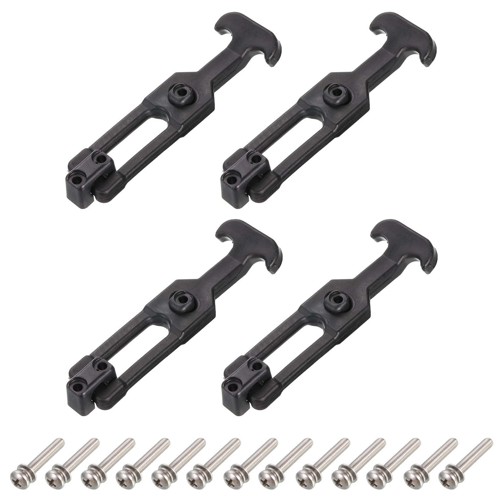 2 Loquets De Capot En Caoutchouc Avec Poignée En T - Support Acier Inox 304 - Pour Glacière, Boîte à Outils, Capot Véhicule